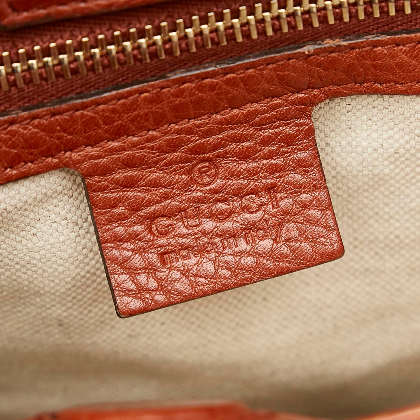 Gucci Bamboo Shopper Leather Satchel (SHG-22806)