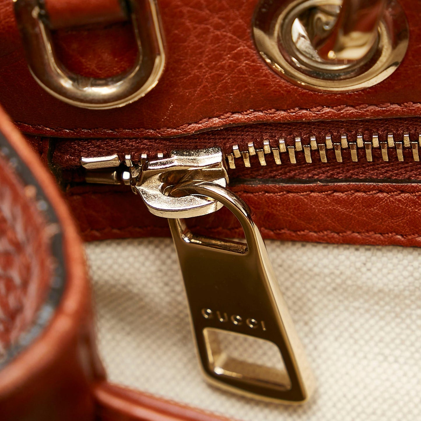 Gucci Bamboo Shopper Leather Satchel (SHG-22806)