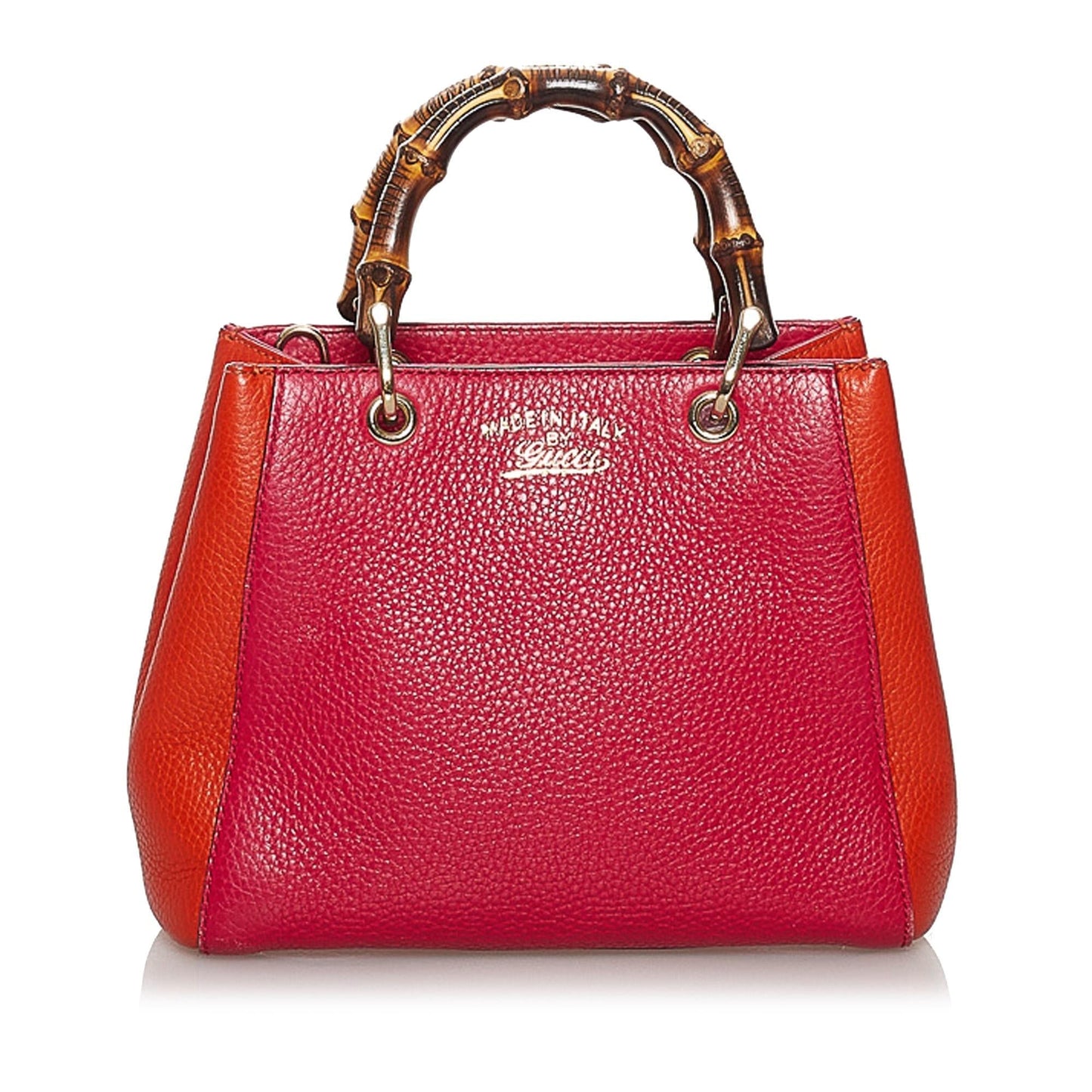 Gucci Bamboo Shopper Leather Satchel (SHG-29723)
