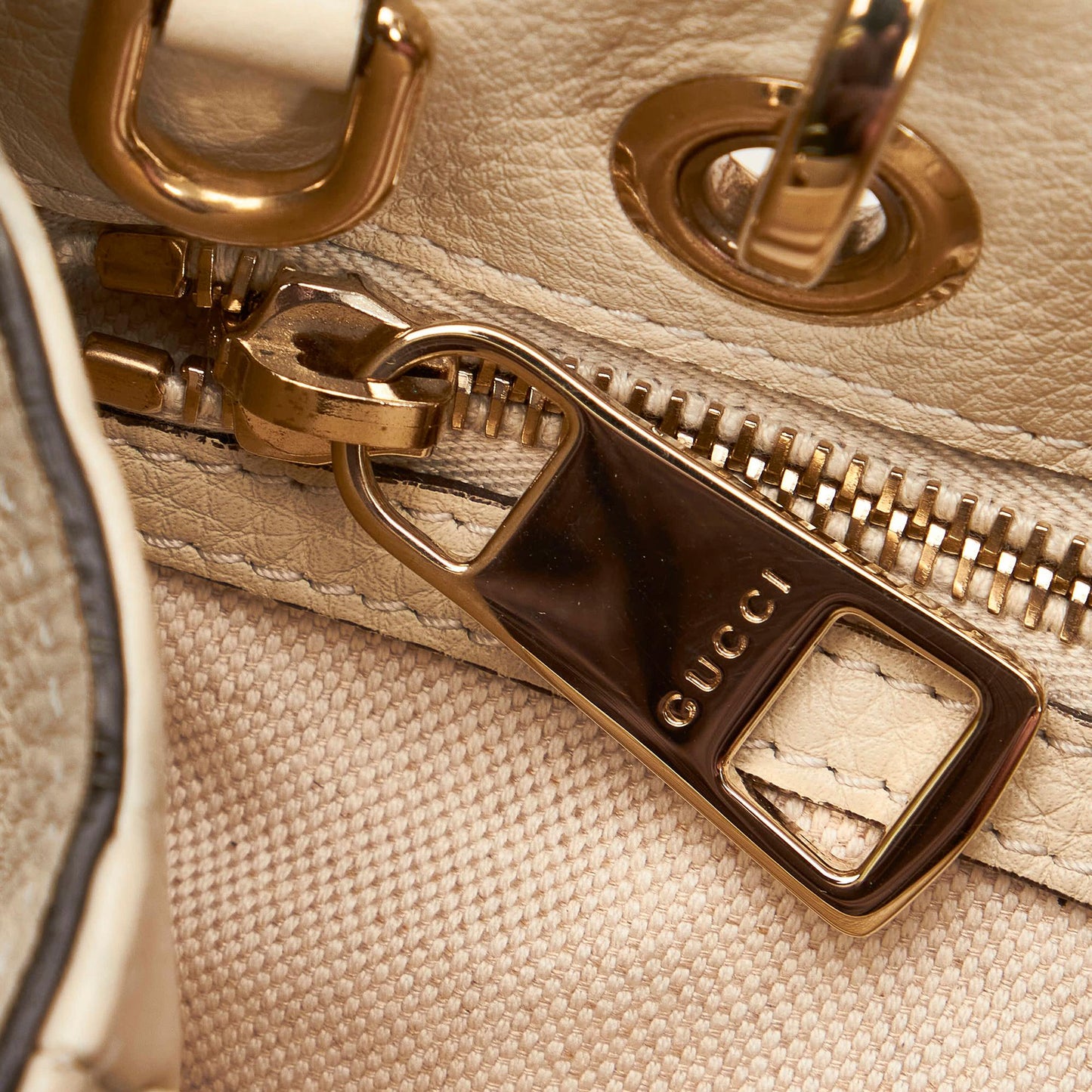 Gucci Bamboo Shopper Leather Satchel (SHG-30082)