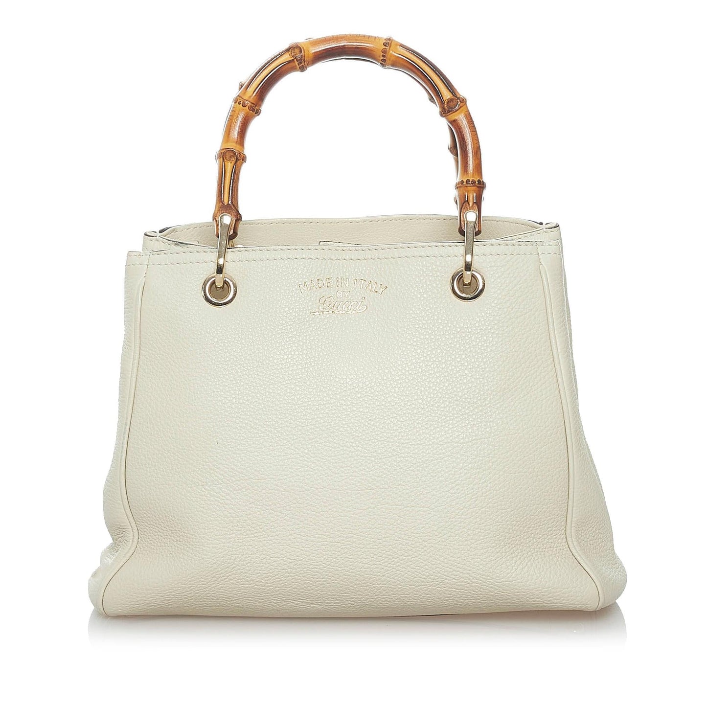 Gucci Bamboo Shopper Leather Satchel (SHG-30082)