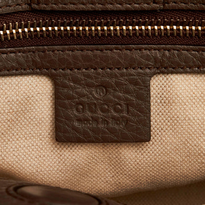 Gucci Bamboo Shopper Leather Satchel (SHG-30317)