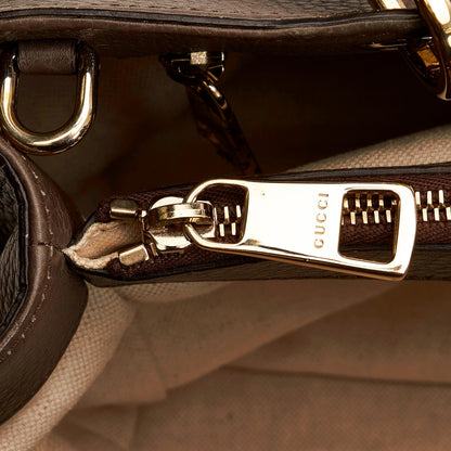 Gucci Bamboo Shopper Leather Satchel (SHG-30317)