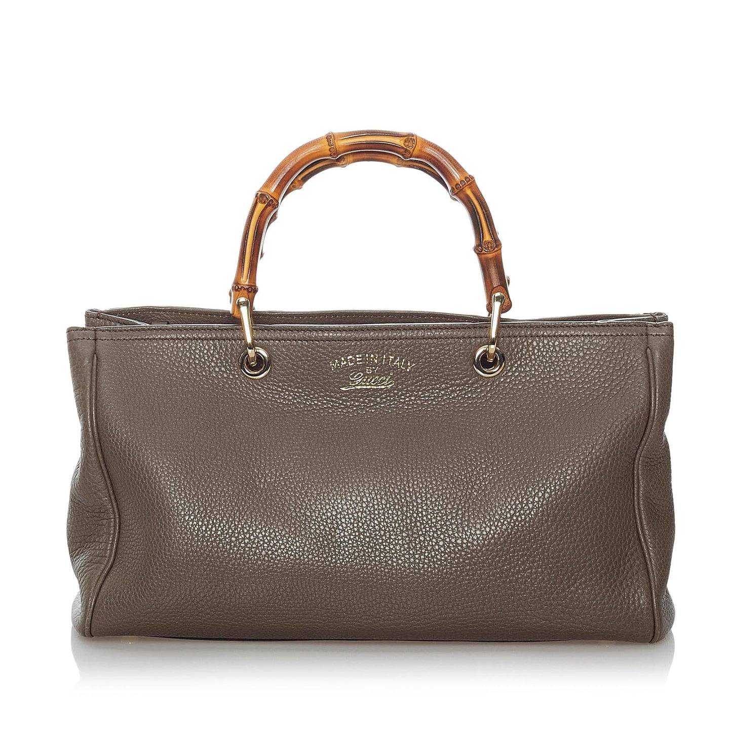 Gucci Bamboo Shopper Leather Satchel (SHG-30317)