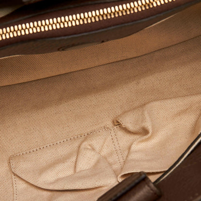 Gucci Bamboo Shopper Leather Satchel (SHG-30317)