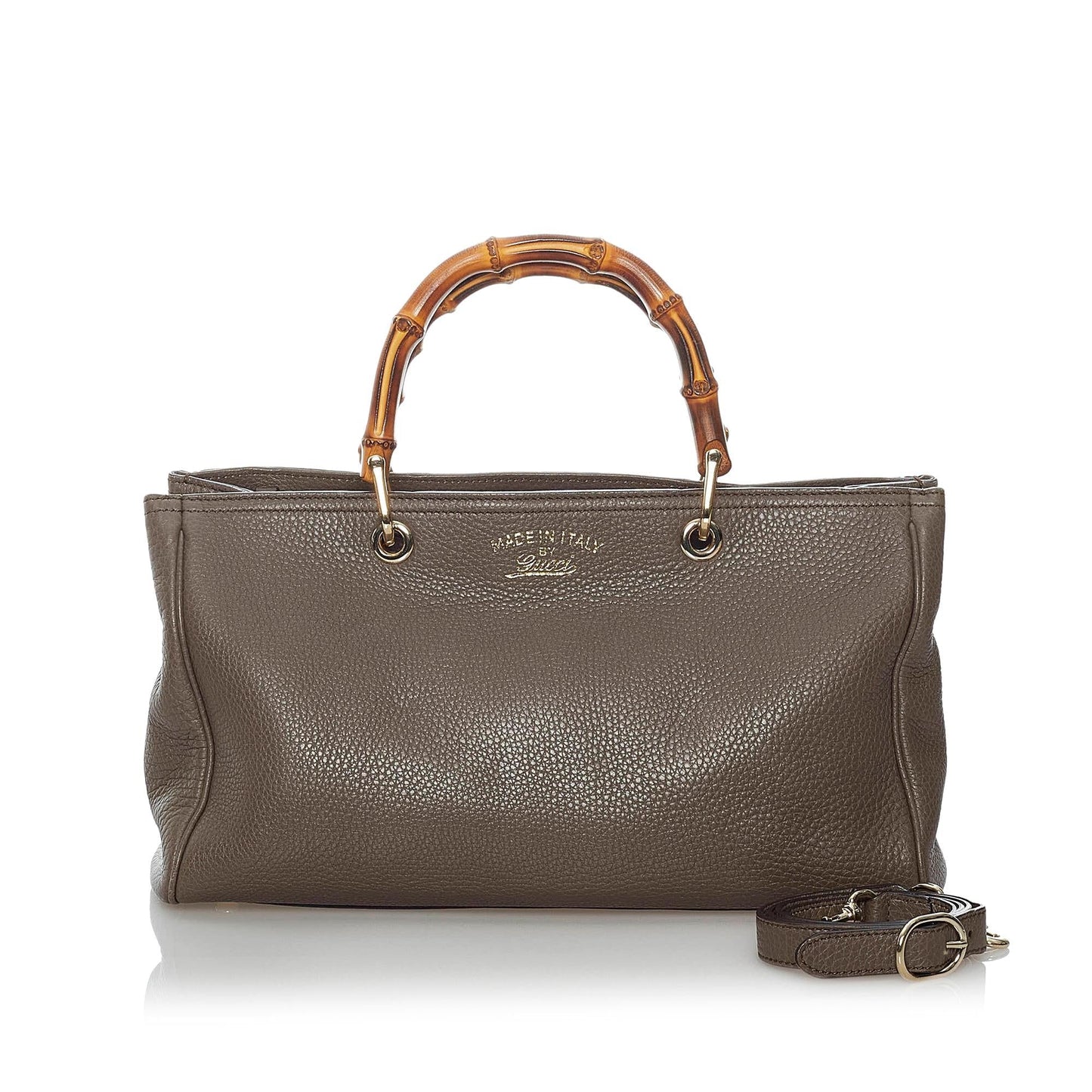 Gucci Bamboo Shopper Leather Satchel (SHG-30317)