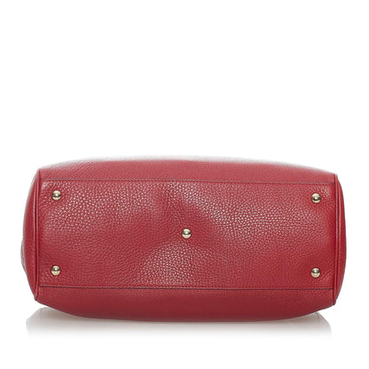Gucci Bamboo Shopper Leather Satchel (SHG-30574)