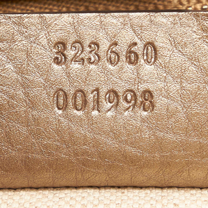 Gucci Bamboo Shopper Leather Satchel (SHG-31045)