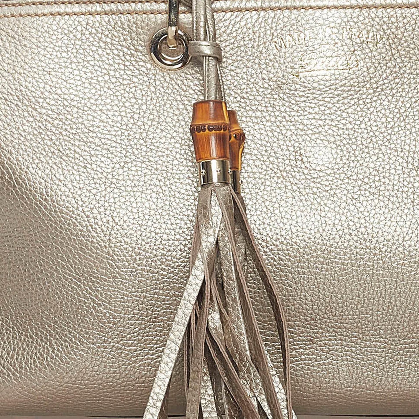 Gucci Bamboo Shopper Leather Satchel (SHG-31045)