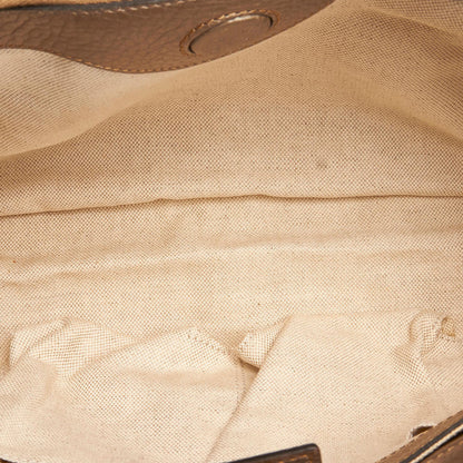 Gucci Bamboo Shopper Leather Satchel (SHG-31045)
