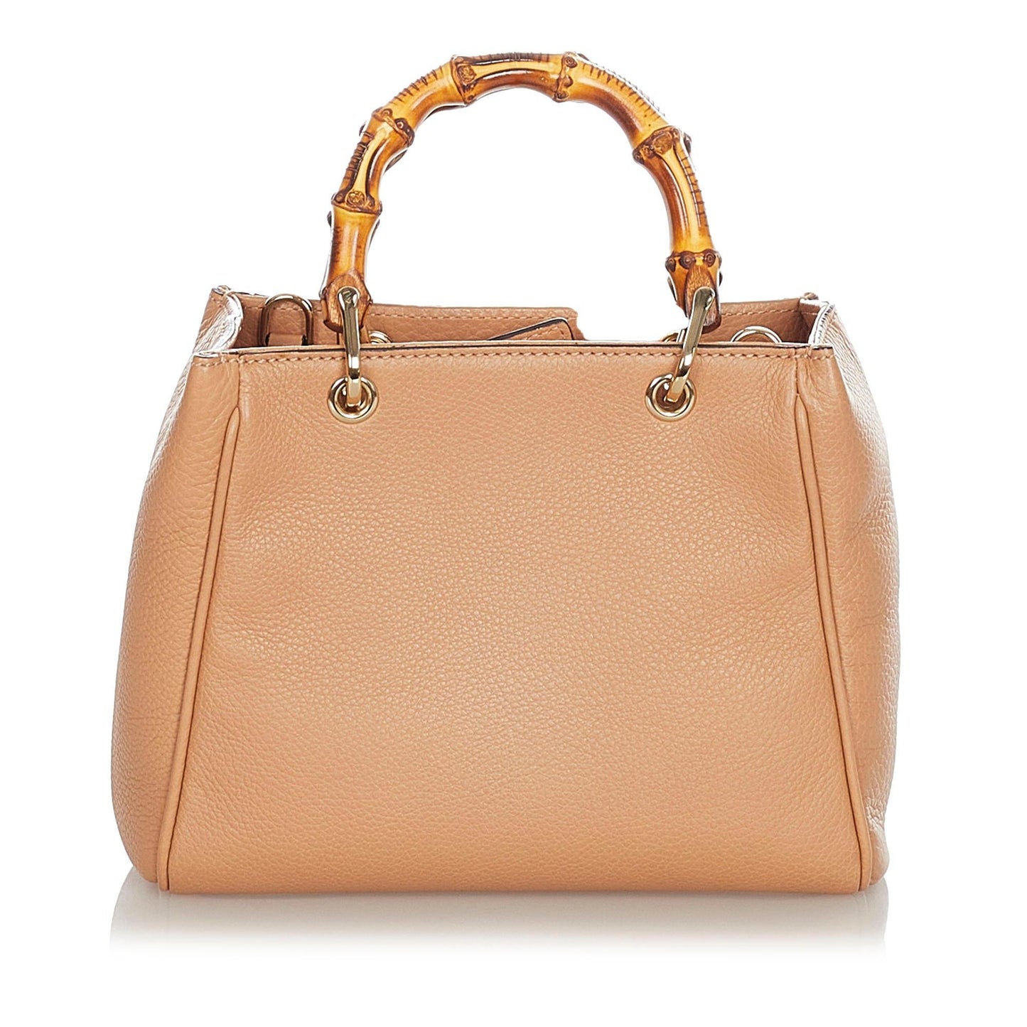 Gucci Bamboo Shopper Leather Satchel (SHG-31060)