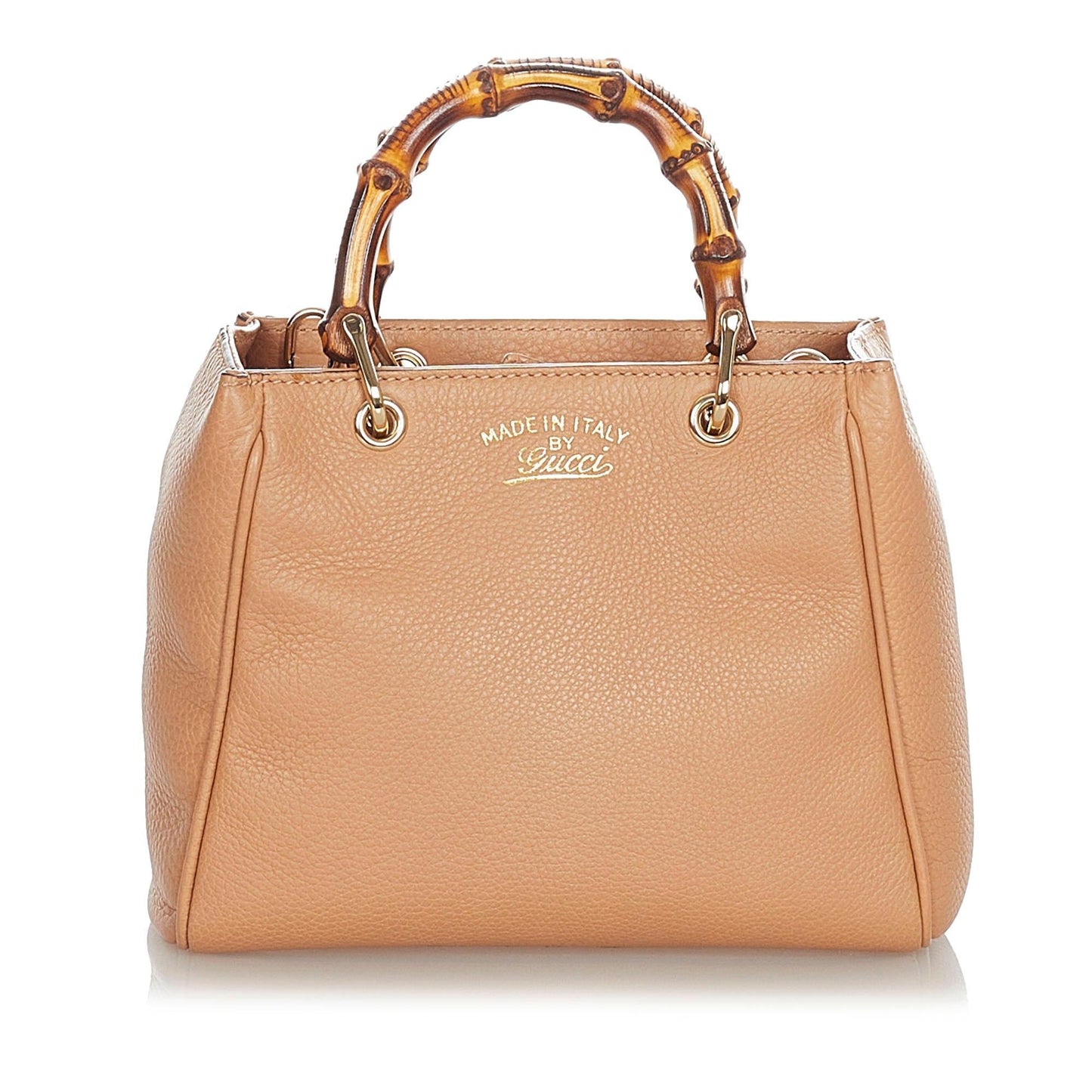 Gucci Bamboo Shopper Leather Satchel (SHG-31060)
