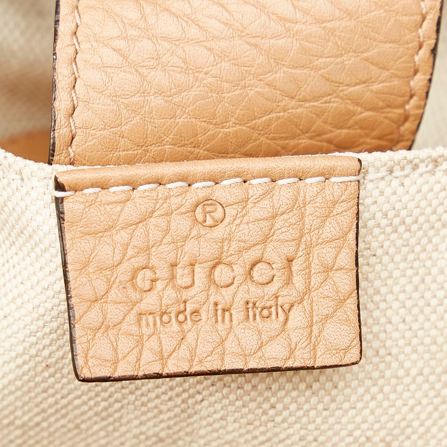 Gucci Bamboo Shopper Leather Satchel (SHG-31060)