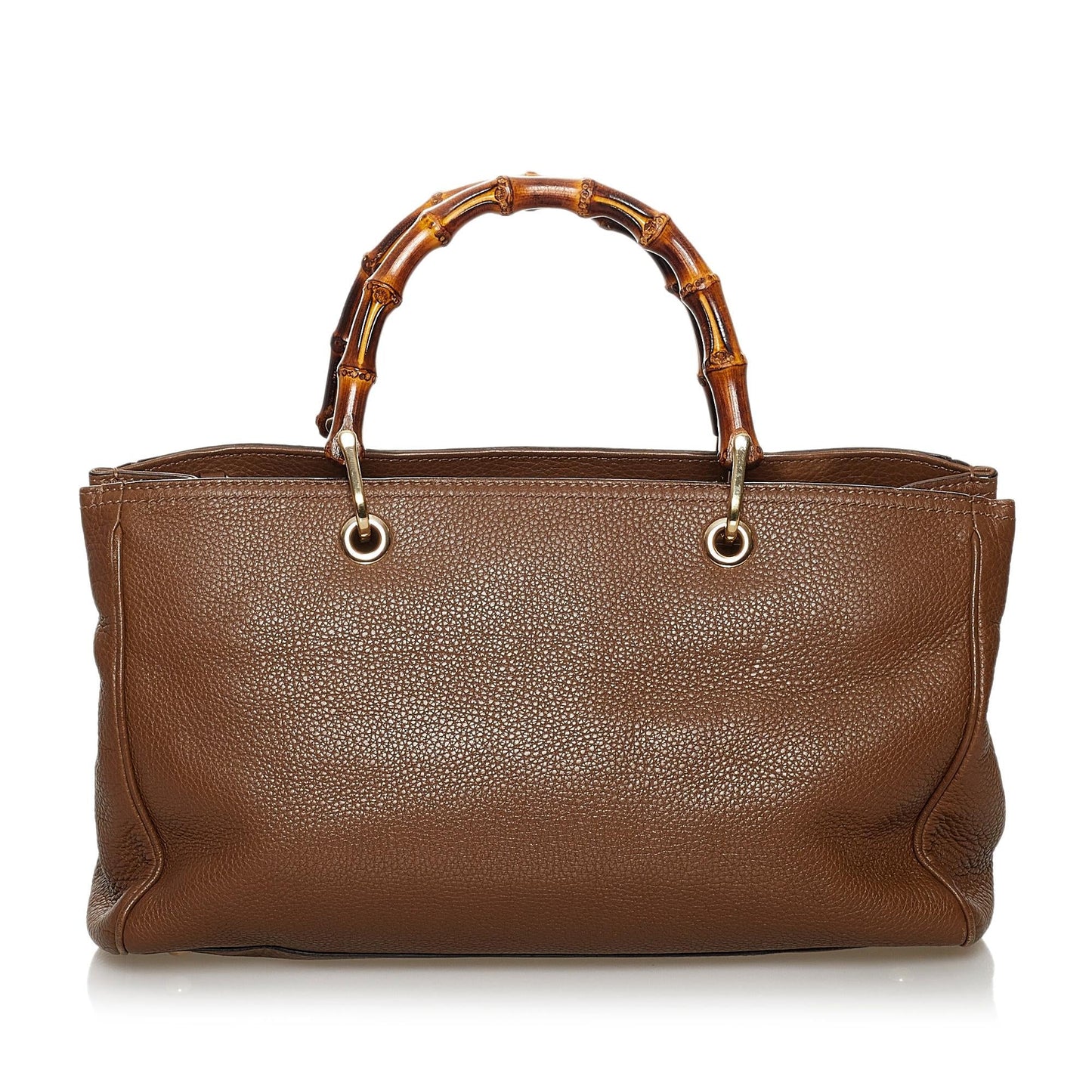 Gucci Bamboo Shopper Leather Satchel (SHG-31103)