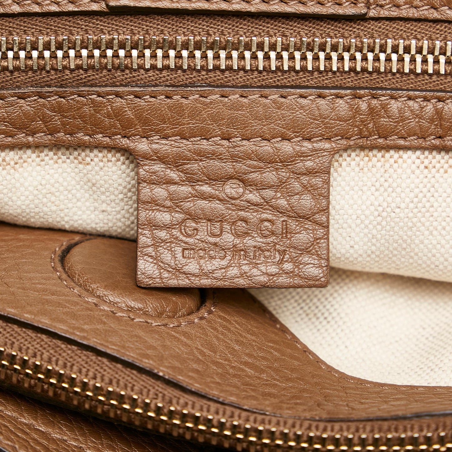 Gucci Bamboo Shopper Leather Satchel (SHG-31103)