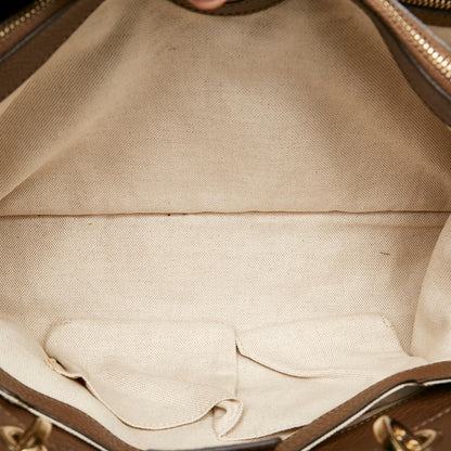 Gucci Bamboo Shopper Leather Satchel (SHG-31103)