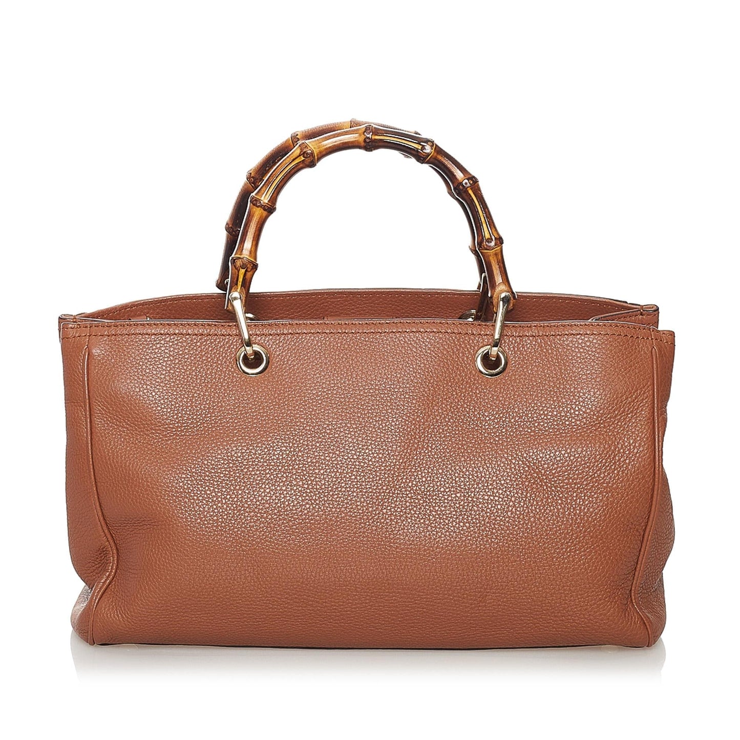 Gucci Bamboo Shopper Leather Satchel (SHG-31354)