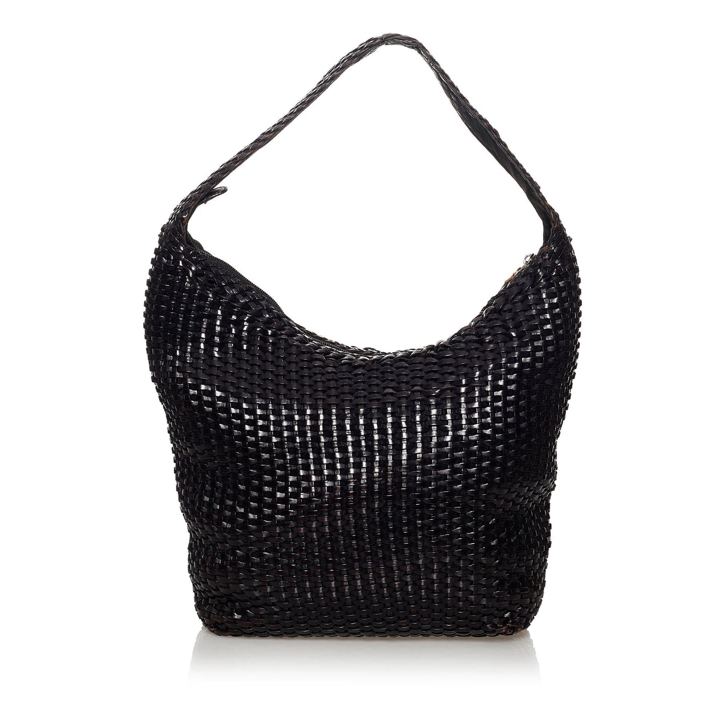 Gucci Bamboo Weaved Leather Shoulder Bag (SHG-31075)