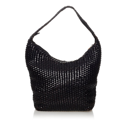 Gucci Bamboo Weaved Leather Shoulder Bag (SHG-31075)