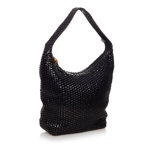 Gucci Bamboo Weaved Leather Shoulder Bag (SHG-31075)