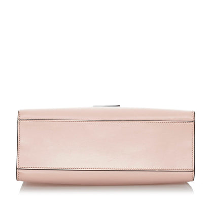 Gucci Bamboo Web Leather Satchel (SHG-29875)