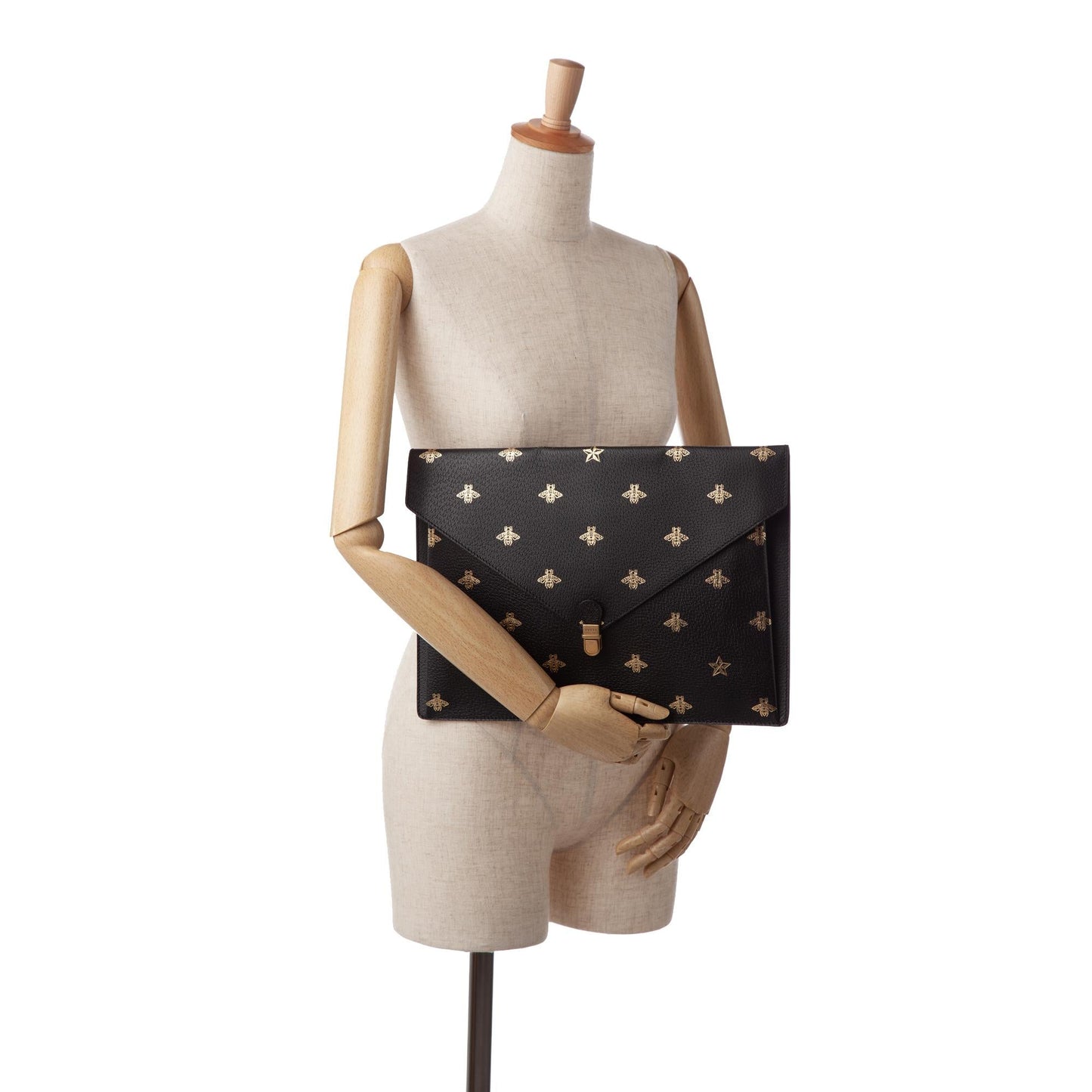 Gucci Bee Star Envelope Portfolio (SHG-ssbcCg)