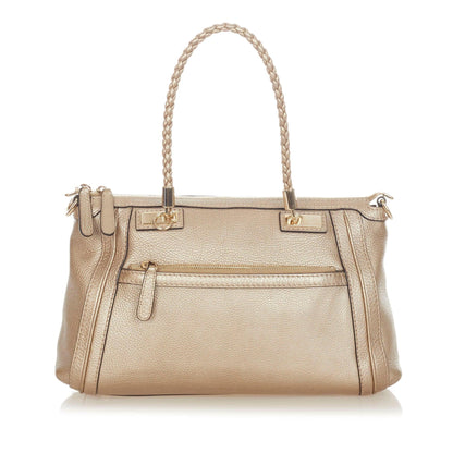 Gucci Bella Leather Satchel (SHG-20824)