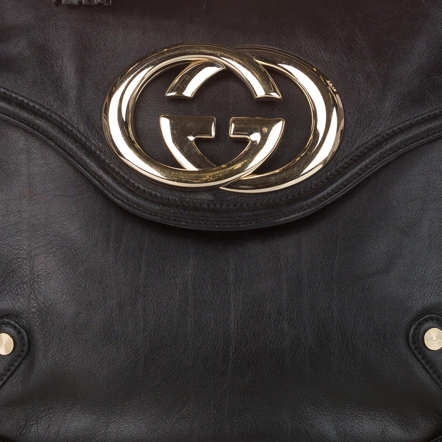 Gucci Britt Leather Shoulder Bag (SHG-31058)