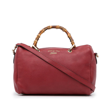 Gucci Calfskin Bamboo Shopper Boston (SHG-5nu9zh)