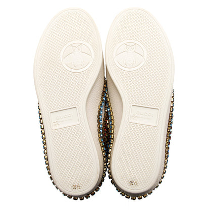 Gucci Calfskin Crystal Falacer Sneakers - Size 5.5 / 35.5 - FINAL SALE (SHF-20069)