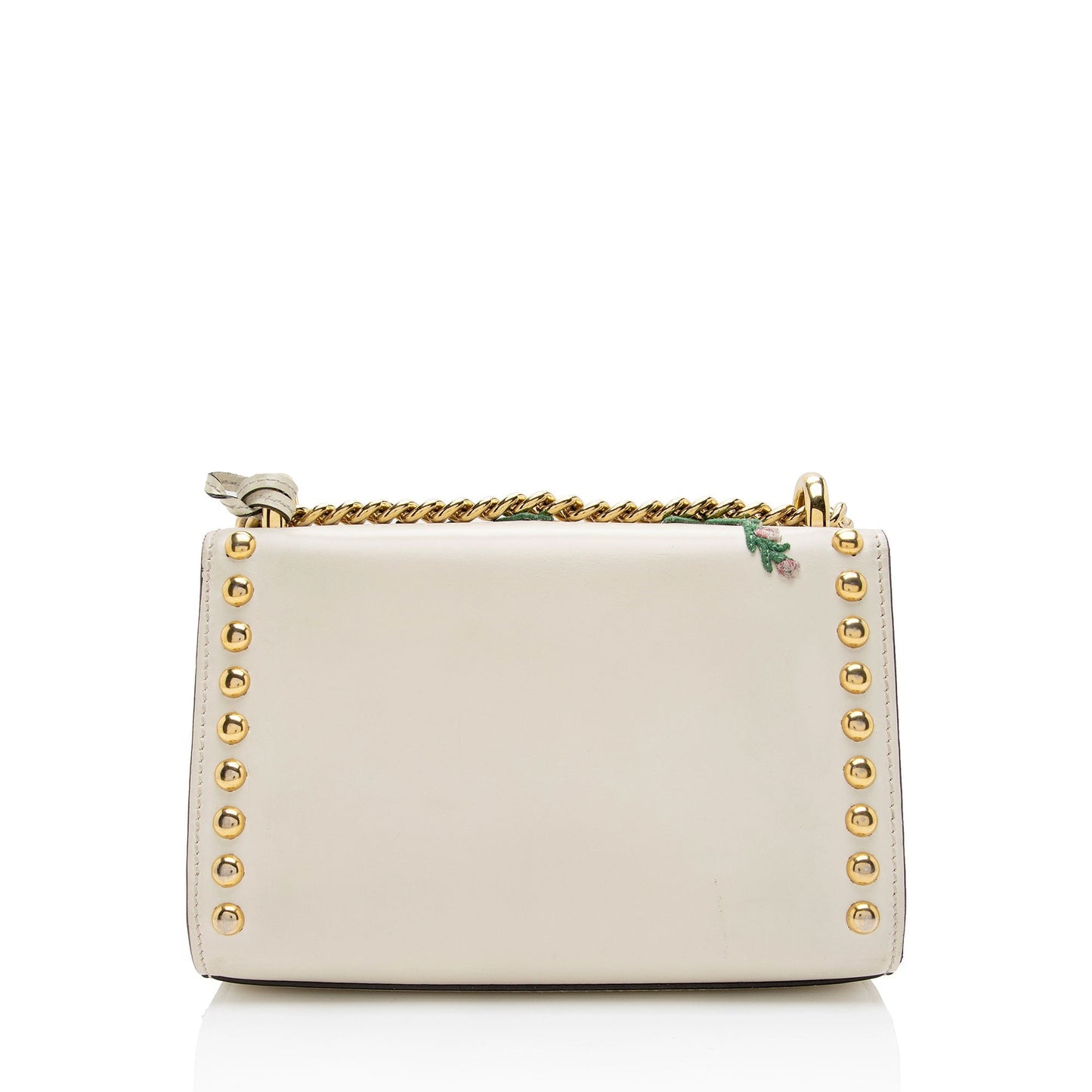 Gucci Calfskin Embroidered Padlock Small Shoulder Bag (SHF-IvAfyD)