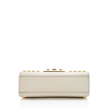 Gucci Calfskin Embroidered Padlock Small Shoulder Bag (SHF-IvAfyD)
