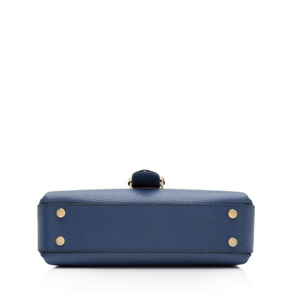 Gucci Calfskin Interlocking G Top Handle Small Shoulder Bag (SHF-2x4YHi)