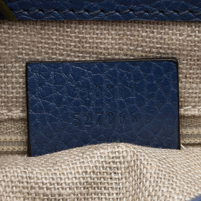 Gucci Calfskin Interlocking G Top Handle Small Shoulder Bag (SHF-2x4YHi)