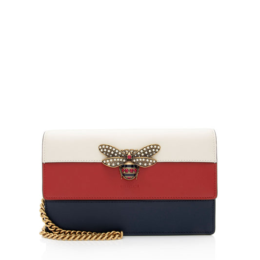 Gucci Calfskin Queen Margaret Wallet on Chain Bag (SHF-XxvjVv)