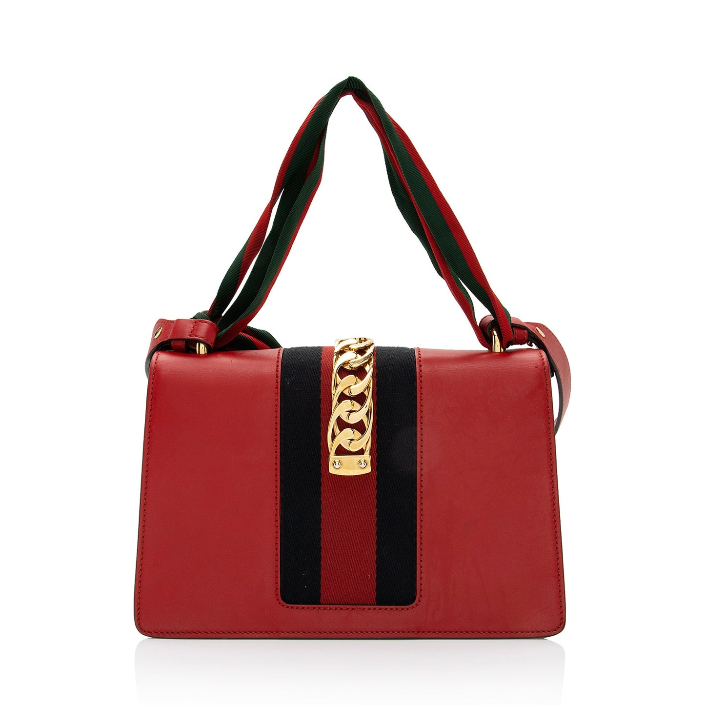 Gucci Calfskin Sylvie Small Shoulder Bag (SHF-eOUvJC)