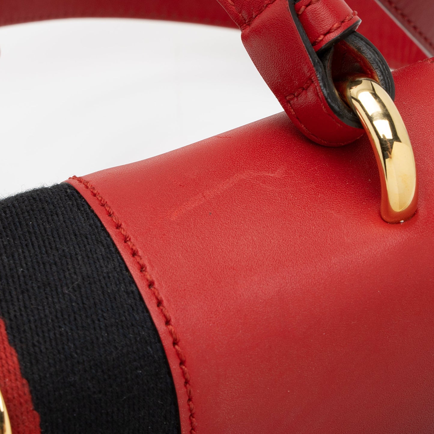 Gucci Calfskin Sylvie Small Shoulder Bag (SHF-eOUvJC)