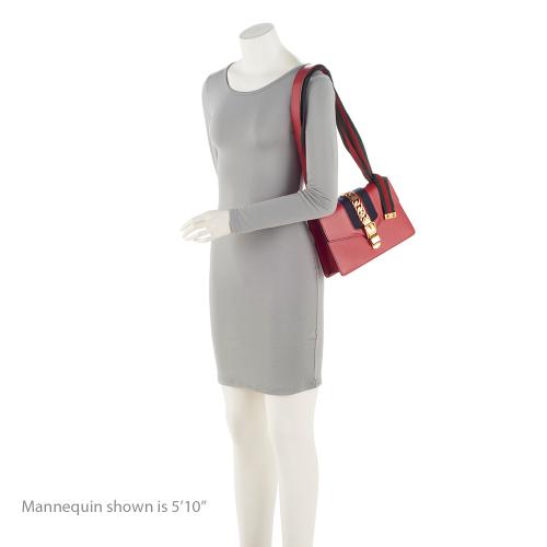 Gucci Calfskin Sylvie Small Shoulder Bag (SHF-eOUvJC)