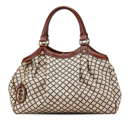Gucci Canvas Diamante Sukey Tote (SHG-9QlZPA)
