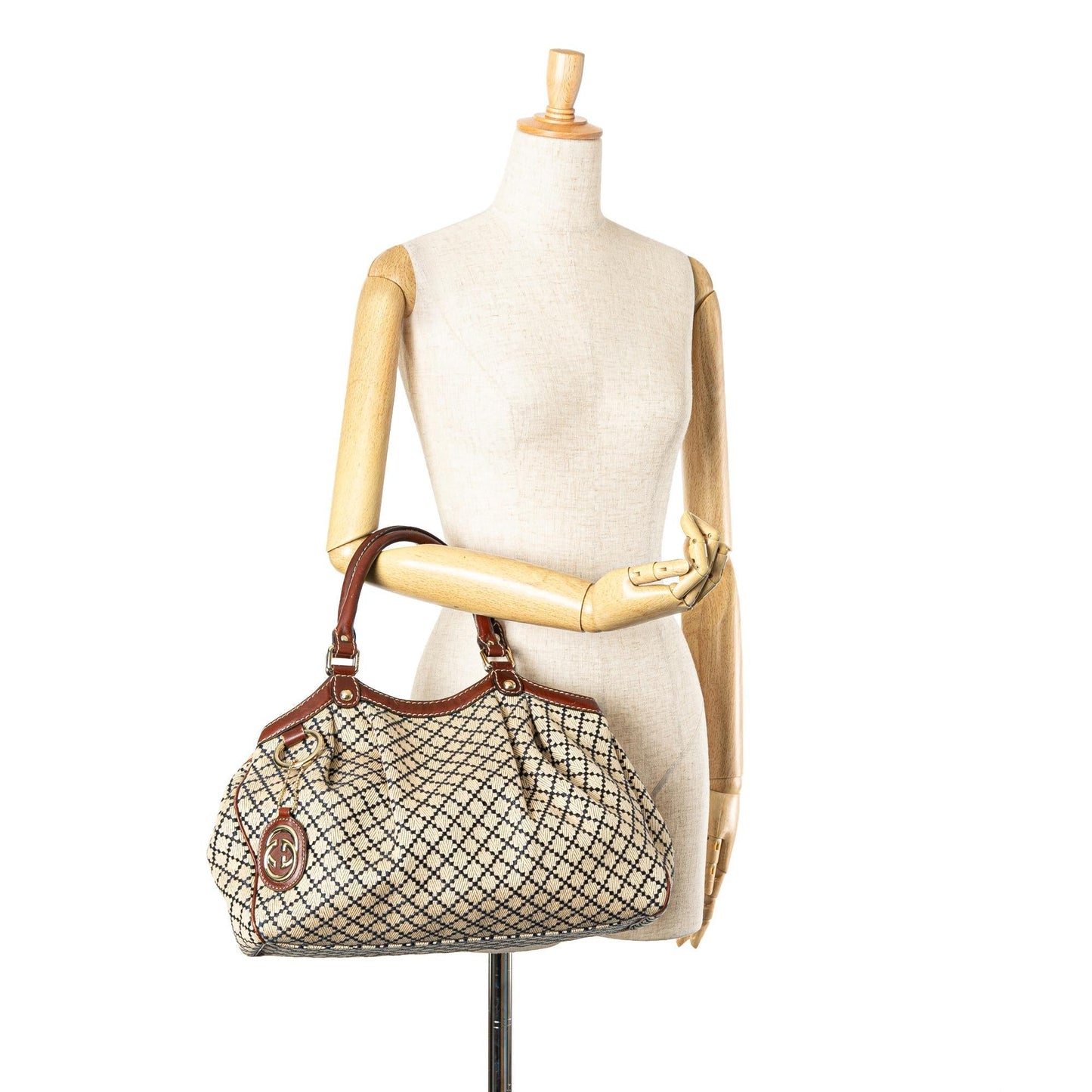 Gucci Canvas Diamante Sukey Tote (SHG-9QlZPA)