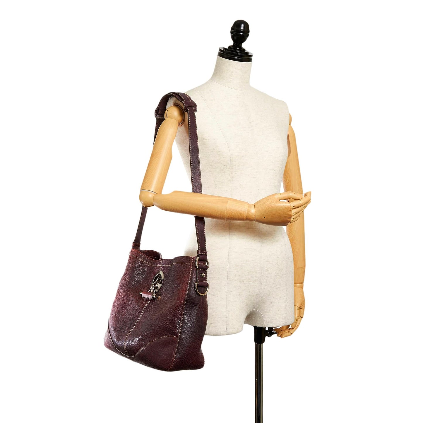 Gucci Charlotte Leather Shoulder Bag (SHG-30155)