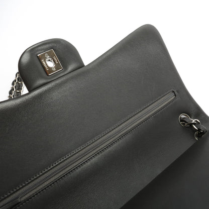 CHANEL Classic Jumbo Double Flap Lambskin- Grey