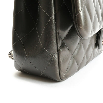 CHANEL Classic Jumbo Double Flap Lambskin- Grey