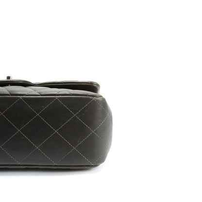 CHANEL Classic Jumbo Double Flap Lambskin- Grey
