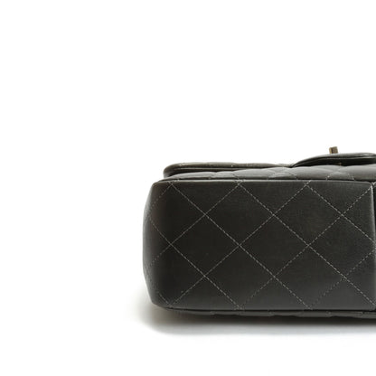 CHANEL Classic Jumbo Double Flap Lambskin- Grey