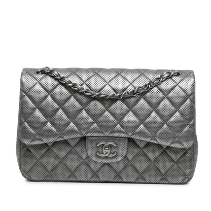 Chanel Sac Jumbo Classic Perforated Lambskin Double Flap