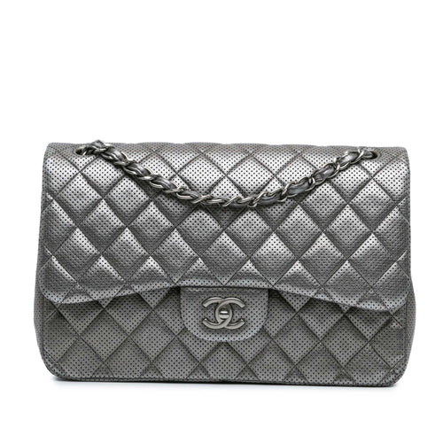 Chanel Sac Jumbo Classic Perforated Lambskin Double Flap