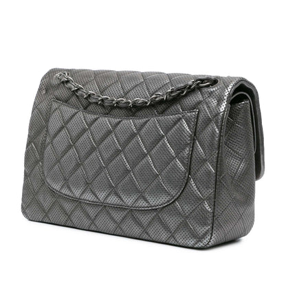 Chanel Sac Jumbo Classic Perforated Lambskin Double Flap