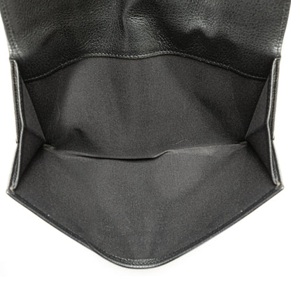 Black Chanel Calfskin Camellia Long Wallet