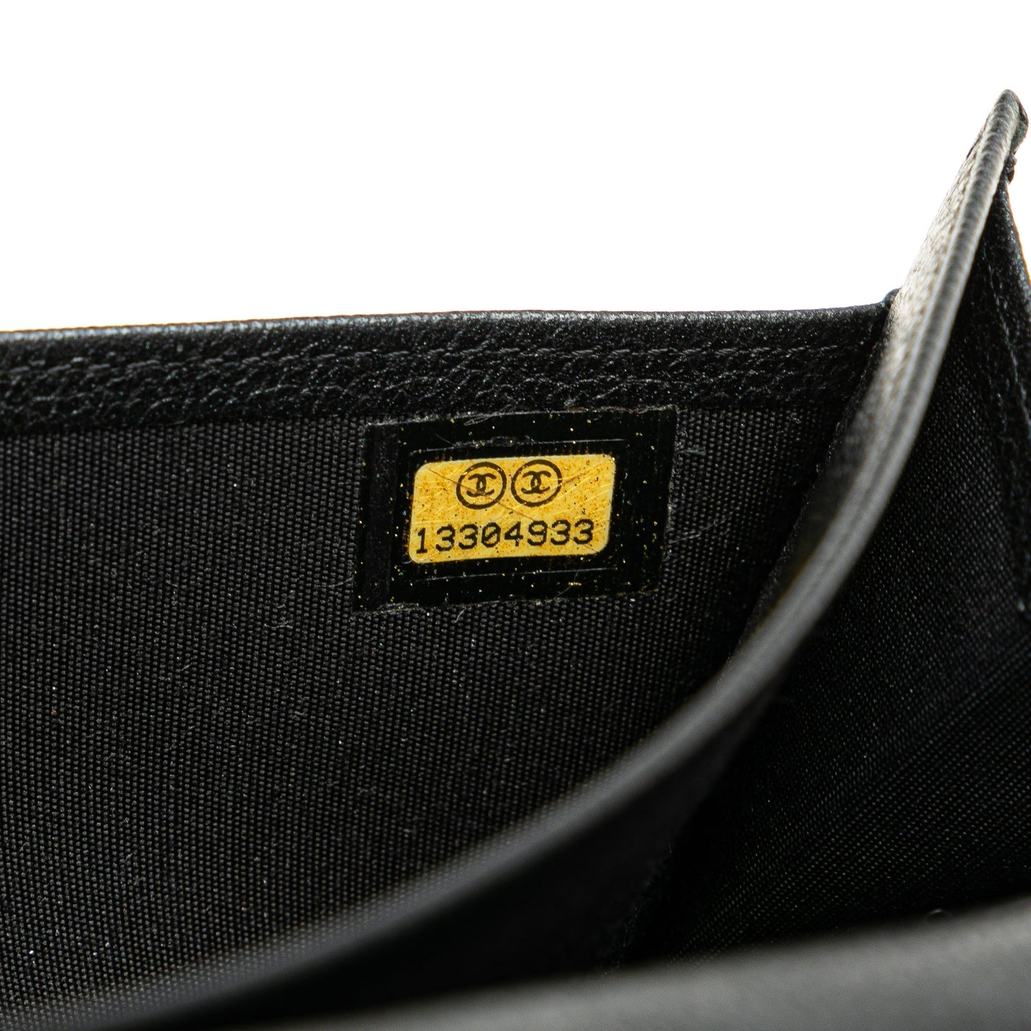 Black Chanel Calfskin Camellia Long Wallet